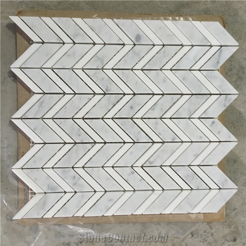 Hot Sales Bianco Carrara C Marble Hexagon Mosaic C Quality Available Now