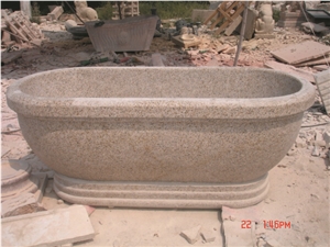 Yellow Granite Bathbub for Bathroom