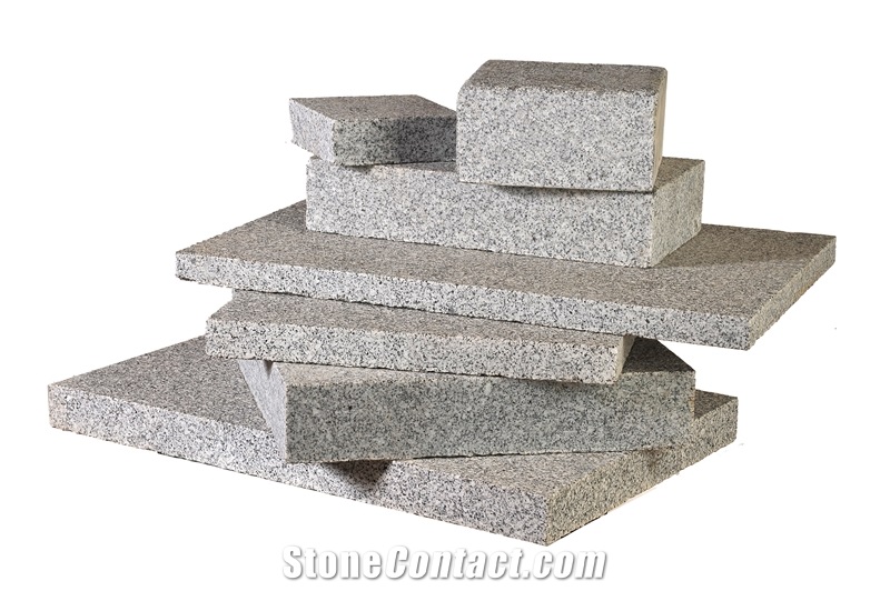 Gris Robledo Grey Granite Cube Stone & Pavers