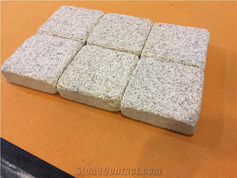 Beige Color Pavers Antique Finish Tumbled