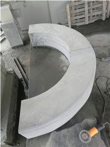 Round Shape Kerbstone,China Grey Andesite Cheap Hainan Black Basalt Kerbstone, Curbstone in Machine Cut/Sawn Cut