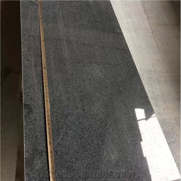 G654 Granite Honed Steps & Risers, G654 Padang Black Granite Stairs & Steps