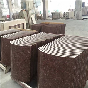 India Red Granite Column Tops/ Imperial Red Granite Columns/ Building Decorative Stone Columns