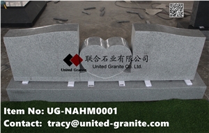 Light Grey/Civil Grey/G633 Memorials with Heart