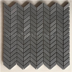 China Grey Basalt Mosaics / Honed Mosaic Tiles / Inca Grey / Basaltina / Basalto / Bazalt for Walling , Cladding