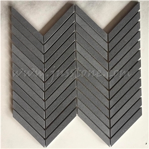 China Grey Basalt Mosaics / Honed Mosaic Tiles / Inca Grey / Basaltina / Basalto / Bazalt for Walling , Cladding