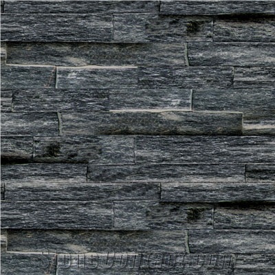 China Black Quartzite Wall Cladding