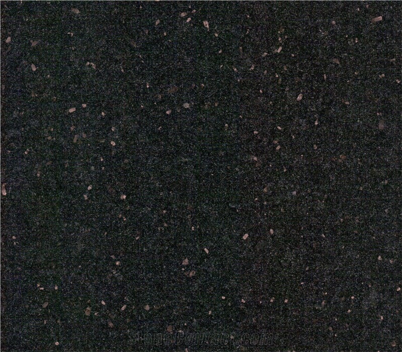 Black Galaxy Granite Slabs, India Black Granite