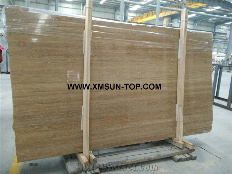 Coffee Travertine Walling/Browntravertine Walling/Brown Travertine Wall Cladding/Travertine Wall Covering/Building Stones/Building Exterior Walling/Travertine Panels