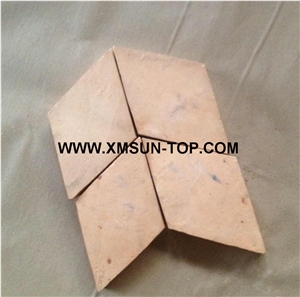 Handmade Terracotta Light Red Tiles/Ceramic Tile/Antique Tile/Rhombus Shape Floor Tiles/Terracotta Pavers/Terracotta Flooring/Handcrafted Floor Tiles