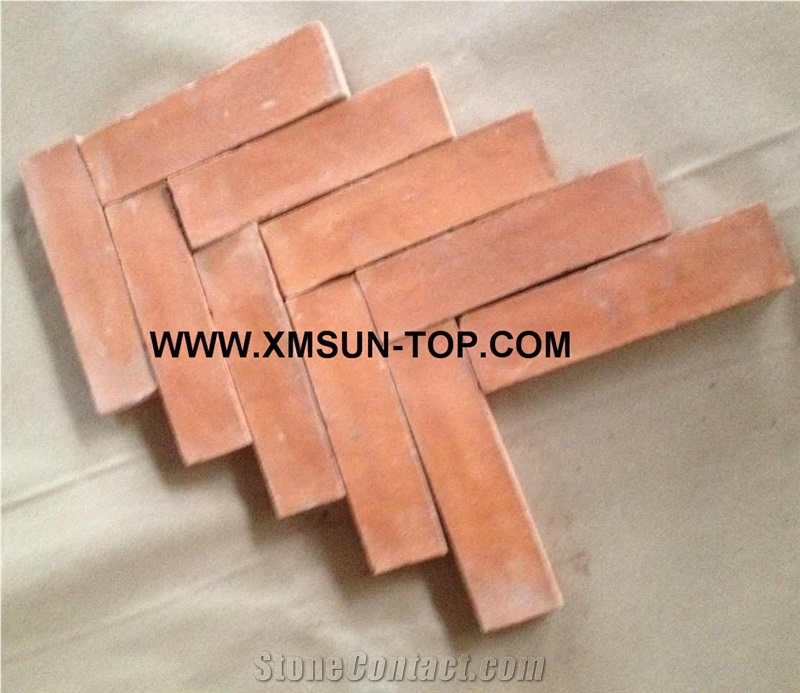 Handmade Terracotta Orange Tiles/Ceramic Tile/Antique Tile/Rectangle Shape Floor Tiles/Terracotta Pavers/Terracotta Flooring/Handcrafted Floor Tiles