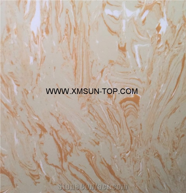 New Imperial Gold Artificial Marble/Yellow Artificial Stone Slabs& Tiles/Manmade Stone Slab/Engineered Stone Slabs/Manufactured Stones/Interior Decoration/Artificial Stone Panels