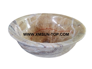 Red Dragon Onyx Kitchen Sinks&Basins/Phoenix Onyx Bathroom Sinks&Basin/Round Shape Sinks&Basins/Natural Stone Basins&Sinks/Wash Basins/Interior Decorative