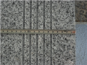 China Grey Granite G603 Steps&Risers&Stairs&Staircase&Stair Threshold, G603 Grey Granite Stair Threshold,Bianco White Granite,Stone Riser,Grey Stone Staircase,G603 Stair Treads