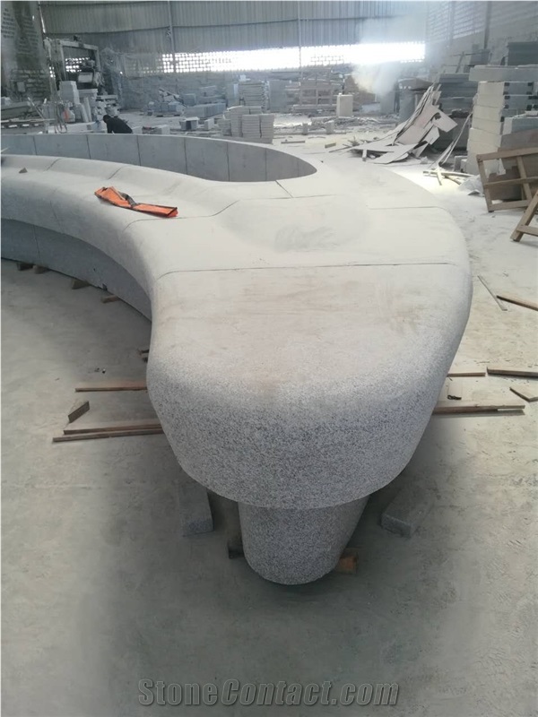 China Light Grey G603 Granite Garden Bench, Outdoor Benches, Park Benches