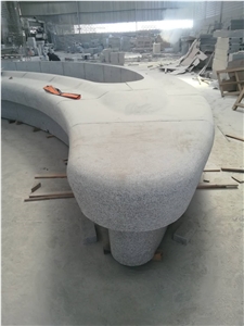 China Light Grey G603 Granite Garden Bench, Outdoor Benches, Park Benches