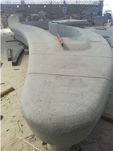 China Light Grey G603 Granite Garden Bench, Outdoor Benches, Park Benches