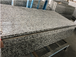 China White Granite G439 Steps&Risers&Stairs&Staircase&Stair Threshold, G439 White Granite Stair Threshold,Bianco White Granite,Stone Riser,White Stone Staircase,G439 Stair Treads