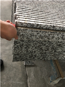 China White Granite G439 Steps&Risers&Stairs&Staircase&Stair Threshold, G439 White Granite Stair Threshold,Bianco White Granite,Stone Riser,White Stone Staircase,G439 Stair Treads