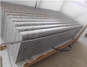 China White Granite G640 Steps&Risers&Stairs&Staircase&Stair Threshold, G640 White Granite Stair Threshold, Grey Granite,Stone Riser,Grey Stone Staircase,G640 Stair Treads