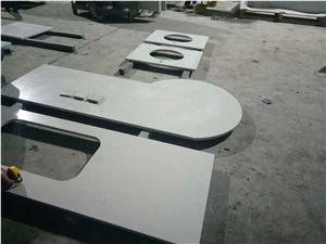 White Engineered Quartz Kitchen Countertops,Pure White Engineered Quartz Bar Tops,Pure White Quartz Stone Countertop,Pure White Quartz Kithen Island Top