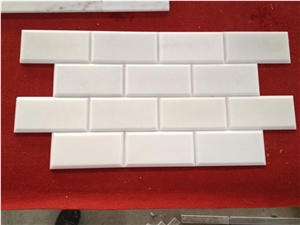 White Marble Mosaic,China White Jade Marble Mosaic,Han White Marble Mosaic,Chinese White Marble Mosaic,China Arabescato Marble Mosaic