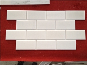 White Marble Mosaic,China White Jade Marble Mosaic,Han White Marble Mosaic,Chinese White Marble Mosaic,China Arabescato Marble Mosaic
