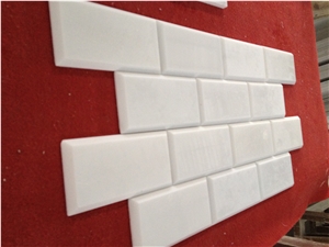 White Marble Mosaic,China White Jade Marble Mosaic,Han White Marble Mosaic,Chinese White Marble Mosaic,China Arabescato Marble Mosaic