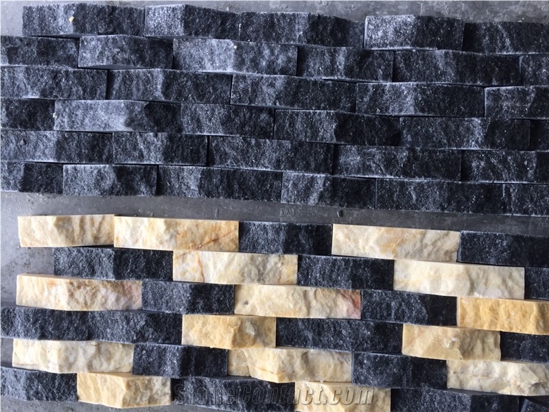 Black Wave Panel - Wall Cladding Stone