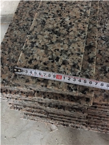 China Flower Light Granite Steps, Rosa Pink Steps, Xiamen Winggreen Stone