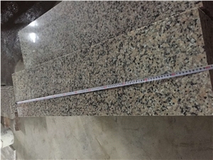 China Flower Light Granite Steps, Rosa Pink Steps, Xiamen Winggreen Stone