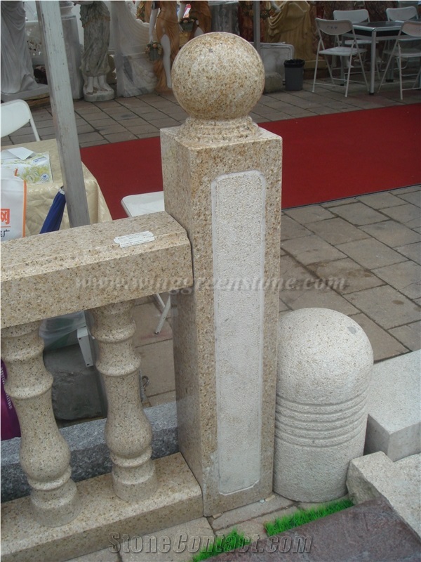 Chinese Granite Staicase Rails, Chinese Granite Baluster, Natural Stone Baluster, Granite Baluster, Stone Staircase Rails, Natural Stone Balustrades, Xiamen Winggreen Stone