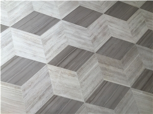 Marble Medallion Tiles Wood Grain Marble Series