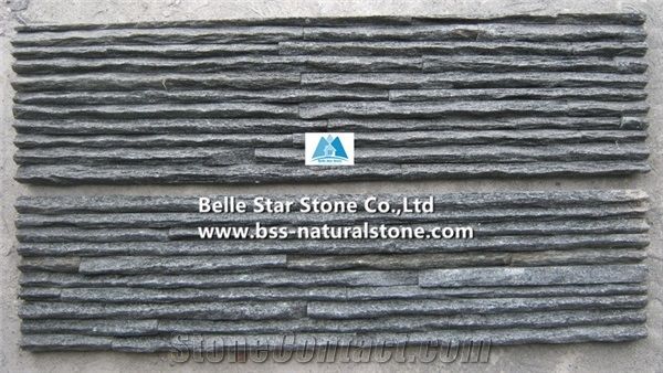 Black Quartzite Peak Shape Ledgestone,Black Quartzite Stone Cladding,Black Quartzite Stacked Stone,Quartzite Stone Wall Panels,Black Stone Veneer,Quartzite Culture Stone,Quartzite Landscape Wall Stone