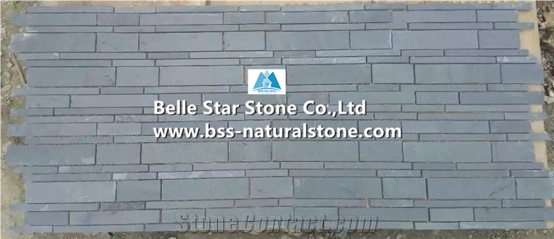 China Black Riven Slate Mosaic,Charcoal Grey Split Face Slate Wall Mosaic,Carbon Black Slate Floor Mosaic,Dark Grey Slate Mosaic Pattern,Natural Slate Stone Mosaic,Black Mosaic Wall Tiles