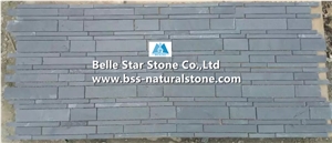 China Black Riven Slate Mosaic,Charcoal Grey Split Face Slate Wall Mosaic,Carbon Black Slate Floor Mosaic,Dark Grey Slate Mosaic Pattern,Natural Slate Stone Mosaic,Black Mosaic Wall Tiles