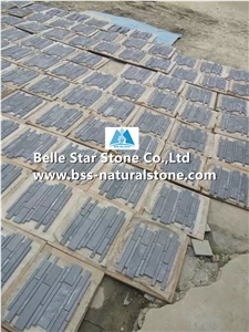 China Black Riven Slate Mosaic,Charcoal Grey Split Face Slate Wall Mosaic,Carbon Black Slate Floor Mosaic,Dark Grey Slate Mosaic Pattern,Natural Slate Stone Mosaic,Black Mosaic Wall Tiles