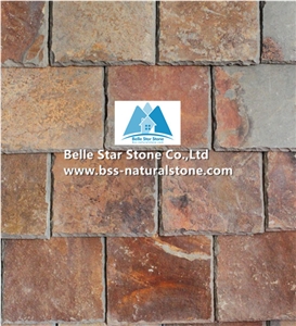 China Multicolour Roofing Slate,Rusty Split Face Slate Roof Tiles,Sunset Slate Roofing,Autumn Rose Roof Slates,Copper Rust Slate Roofing Materials,Multicolor Slate Roof Shingles