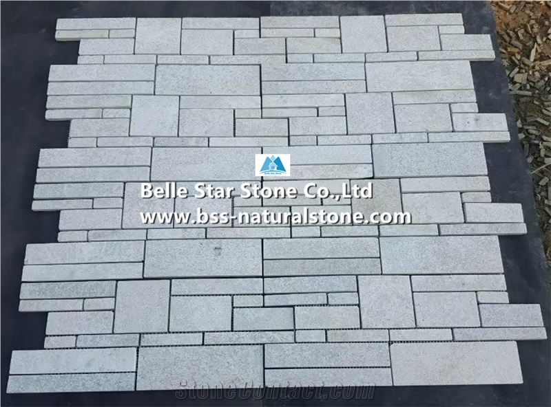 Flamed White Quartzite Stacked Stone,Quartzite Ledgestone,Natural Quartzite Stone Cladding,Real Stone Veneer,Quartzite Stone Wall Panels,Quartzite Culture Stone