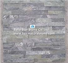Forest Green Quartzite Stacked Stone,Green Quartzite Culture Stone,Natural Quartzite Stone Panel,Real Quartzite Stone Veneer,Green Quartzite Stone Cladding,Z Stone Clad,Fireplace Quartzite Ledgestone