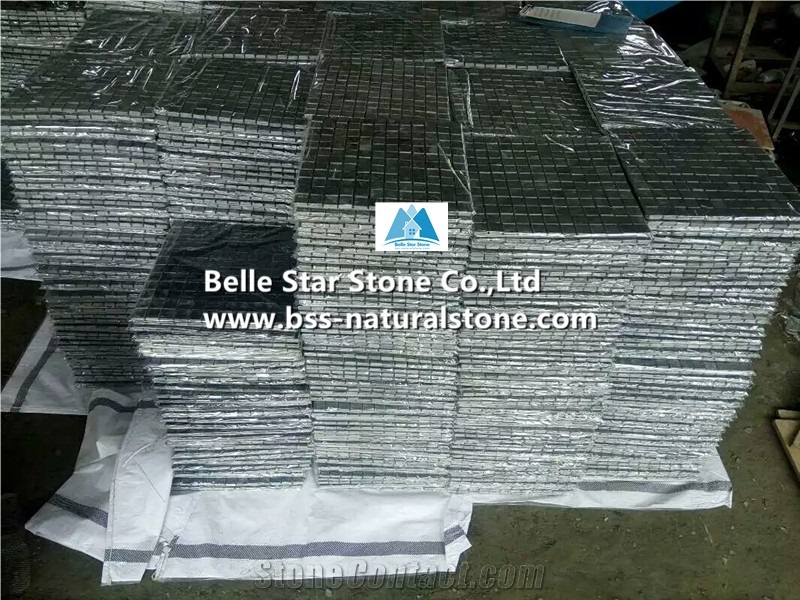 Green Riven Slate Mosaic,Split Face Slate Wall Mosaic,Green Stone Mosaic,Natural Slate Floor Mosaic,Green Slate Mosaic Pattern,Slate Mosaic Wall Tiles,Indoor Wall Mosaic Stone,Slate Mosaic Stone