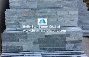 Green Split Face Slate Ledgestone,Green Stacked Stone,Thin Stone Veneer,Slate Stone Wall Cladding,Natural Stone Wall Panels,Green Slate Culture Stone