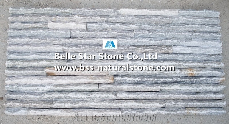 Oyster Split Face Peak Shape Slate Culture Stone,White Gold Quartzite Stacked Stone,Desert Gold Quartzite Ledgestone,Silver Sunset Quartzite Culture Stone,Honey Golden Quartzite Stone Cladding