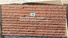 Red Sandstone Peak Shape Ledgestone,Red Sandstone Culture Stone,Sandstone Stone Veneer,Red Sandstone Stone Cladding,Sandstone Stacked Stone,Natural Stone Wall Panels,Sandstone Landscape Wall Cladding