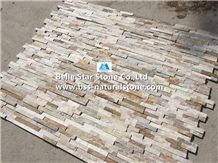Silver Sunset Quartzite Thin Stone Veneer,Oyster Split Face Slate Culture Stone,White Gold Quartzite Ledgestone,Golden Honey Quartzite Stacked Stone,Desert Gold Quartzite Z Stone Panels,Stone Cladding