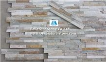 Silver Sunset Quartzite Thin Stone Veneer,Oyster Split Face Slate Culture Stone,White Gold Quartzite Ledgestone,Golden Honey Quartzite Stacked Stone,Desert Gold Quartzite Z Stone Panels,Stone Cladding