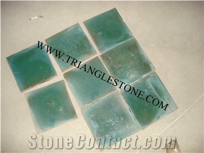 Green Handmade Terracotta Tiles