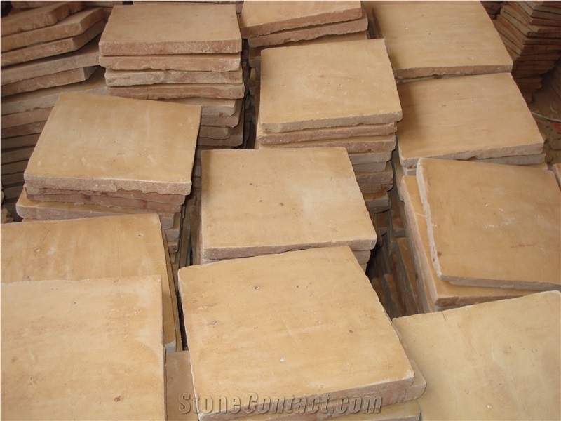 Handmade Terracotta Tiles,Beige Clay Flooring Tiles