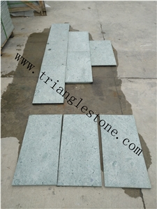 Peacock Green Stone Tiles for Pool Coping Peacock Green Stone Tiles for Pool Coping