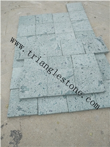 Peacock Green Stone Tiles for Pool Coping